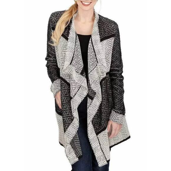 Lucky Brand Weave Drape Cardigan - Picture 1 of 10